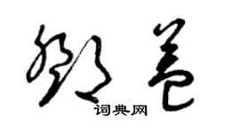 曾慶福鄧益草書個性簽名怎么寫
