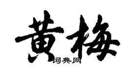 胡問遂黃梅行書個性簽名怎么寫
