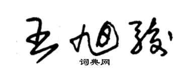 朱錫榮王旭駿草書個性簽名怎么寫