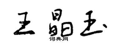 曾慶福王晶玉行書個性簽名怎么寫