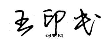 朱錫榮王印民草書個性簽名怎么寫