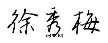 王正良徐秀梅行書個性簽名怎么寫