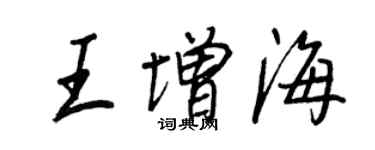 王正良王增海行書個性簽名怎么寫