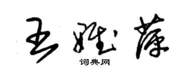 朱錫榮王雅萍草書個性簽名怎么寫