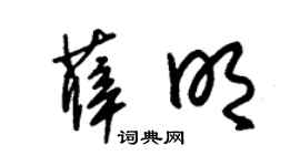 朱錫榮薛明草書個性簽名怎么寫