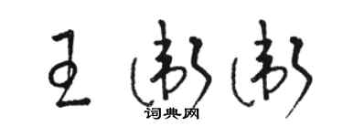 駱恆光王衛衛草書個性簽名怎么寫