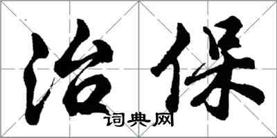 胡問遂治保行書怎么寫