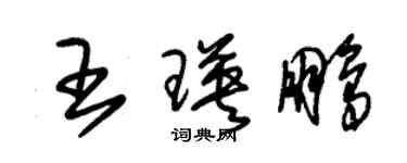 朱錫榮王瑛鵬草書個性簽名怎么寫