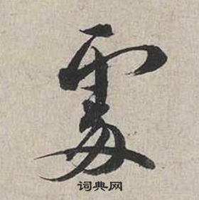 自書詩卷中蔡襄的寫法