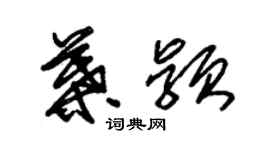 朱錫榮葉穎草書個性簽名怎么寫