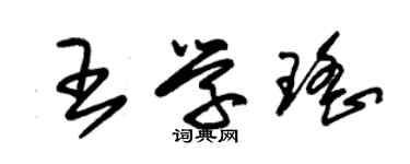 朱錫榮王學瑤草書個性簽名怎么寫