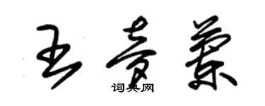 朱錫榮王夢蘭草書個性簽名怎么寫