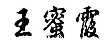 胡問遂王蜜霞行書個性簽名怎么寫