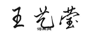 駱恆光王藝瑩行書個性簽名怎么寫