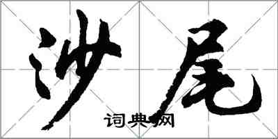 胡問遂沙尾行書怎么寫