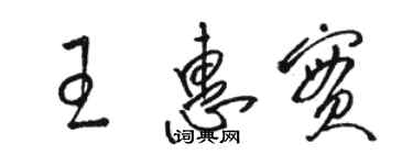 駱恆光王惠實草書個性簽名怎么寫