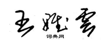 朱錫榮王雅雲草書個性簽名怎么寫