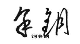 駱恆光余鑰草書個性簽名怎么寫