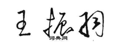 駱恆光王振羽草書個性簽名怎么寫