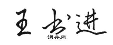 駱恆光王書進行書個性簽名怎么寫
