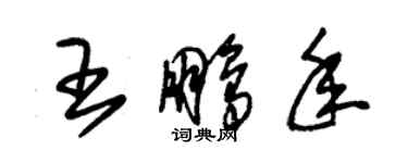 朱錫榮王鵬年草書個性簽名怎么寫