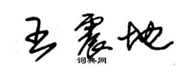 朱錫榮王震地草書個性簽名怎么寫