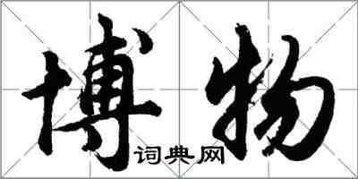 胡問遂博物行書怎么寫