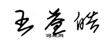 朱錫榮王益皓草書個性簽名怎么寫