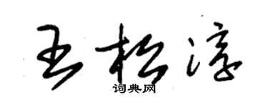 朱錫榮王松淳草書個性簽名怎么寫