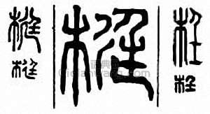 “梃”篆刻印章