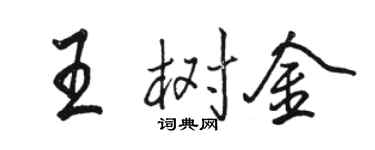 駱恆光王樹金行書個性簽名怎么寫