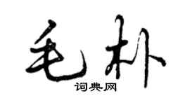 曾慶福毛朴行書個性簽名怎么寫