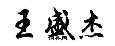 胡問遂王盛傑行書個性簽名怎么寫