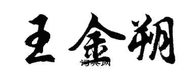 胡問遂王金朔行書個性簽名怎么寫