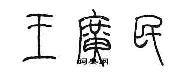 陳墨王廣民篆書個性簽名怎么寫