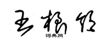 朱錫榮王根領草書個性簽名怎么寫