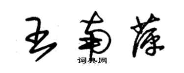 朱錫榮王南萍草書個性簽名怎么寫