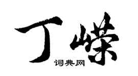 胡問遂丁嶸行書個性簽名怎么寫