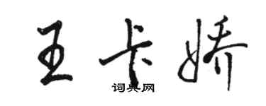 駱恆光王卡嬌行書個性簽名怎么寫