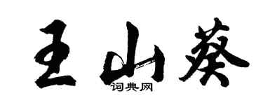 胡問遂王山葵行書個性簽名怎么寫