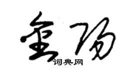 朱錫榮金陽草書個性簽名怎么寫