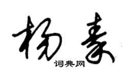 朱錫榮楊秦草書個性簽名怎么寫