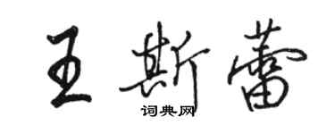 駱恆光王斯蕾行書個性簽名怎么寫