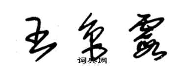 朱錫榮王魯霞草書個性簽名怎么寫