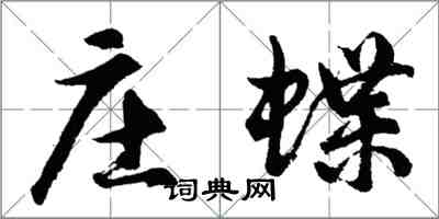 胡問遂莊蝶行書怎么寫