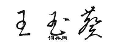 駱恆光王玉葵草書個性簽名怎么寫