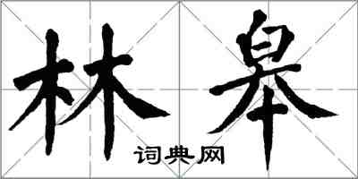 翁闓運林皋楷書怎么寫