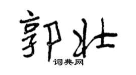 曾慶福郭壯行書個性簽名怎么寫