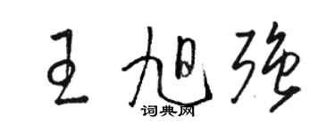 駱恆光王旭強草書個性簽名怎么寫