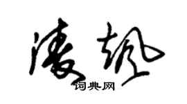 朱錫榮凌颯草書個性簽名怎么寫